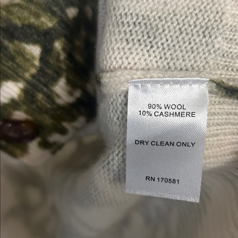 NEW FIGUE erika cardigan wool cashmere blend sweater in woodland green 698$ L - Picture 7 of 10